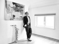 Saxofoon , muzikant , smoking , modern interieur
