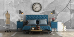 Slaapkamer behang ontwerp interieur